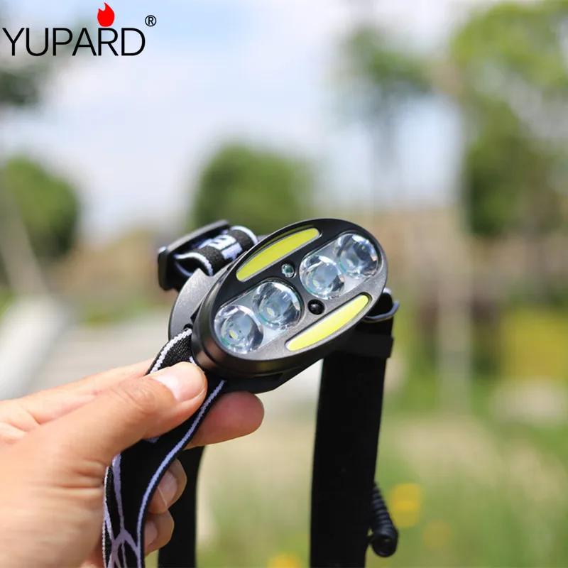 YUPARD T6  ܼ   Ʈ COB LED ķ  Ʈ, USB   Ʈ 